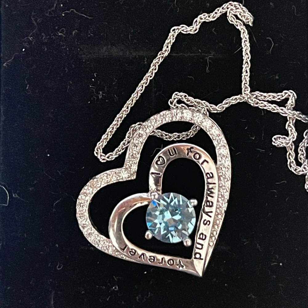 I love you forever women’s necklace sterling silver